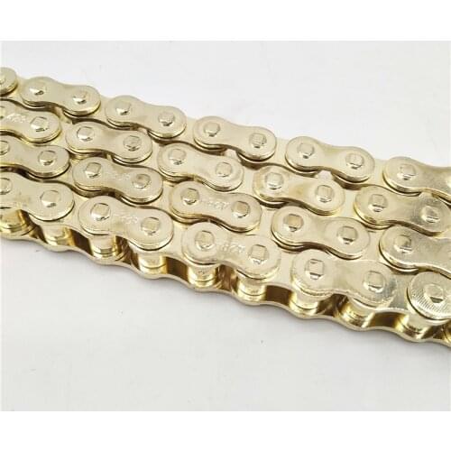 Gold 428 Chain 102 108 Links Heavey Duty Drive Chain Link For Minimoto 150cc 125cc 110cc 140cc ATV Dirt Pit Bike Scooter Go kart