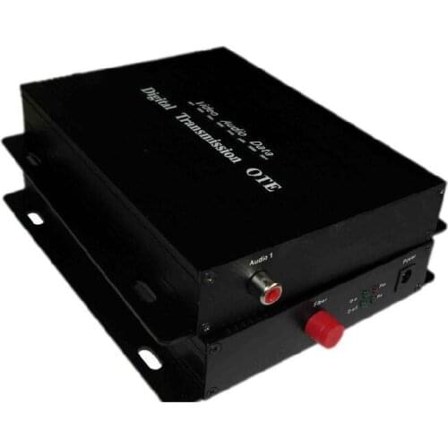 1 Pair Digital Audio to fiber Converter, Transmitter Receiver, Single mode Optical Transmission 40km, FC / PC Lotus Socket