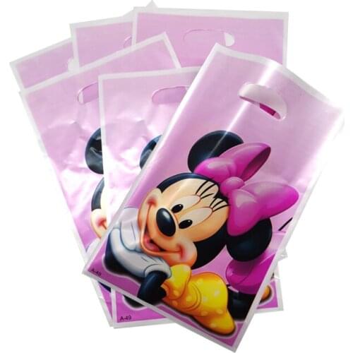 1pcs Pink Minnie Mouse Party Supplies TableCloth Favor Kids Girls Birthday Tablecloths Party Festival Decoration Party Supplie