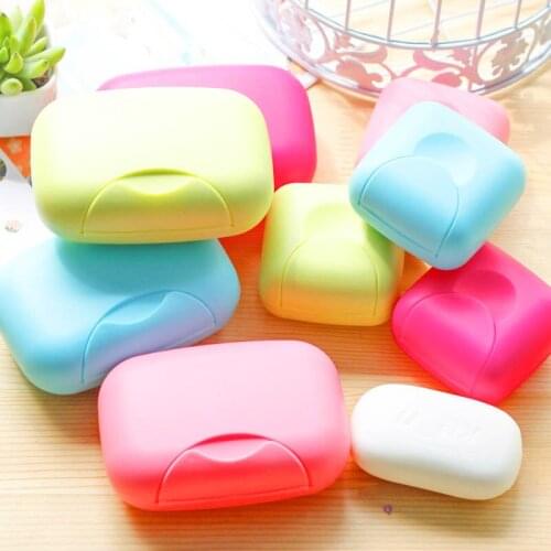 1PC Small/Big Sizes Portable Soap Dishes Home Bathroom Plastic Waterproof travel Soap Container Holder Outdoor Hiking Nice Gift