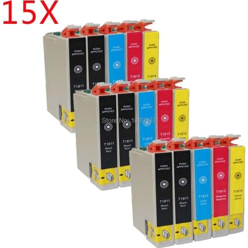 15x T1811 ink cartridge compatible For epson XP-225 XP-322 XP-325 XP-422 XP-425 XP-225 XP322 XP325 XP422 XP425 printer