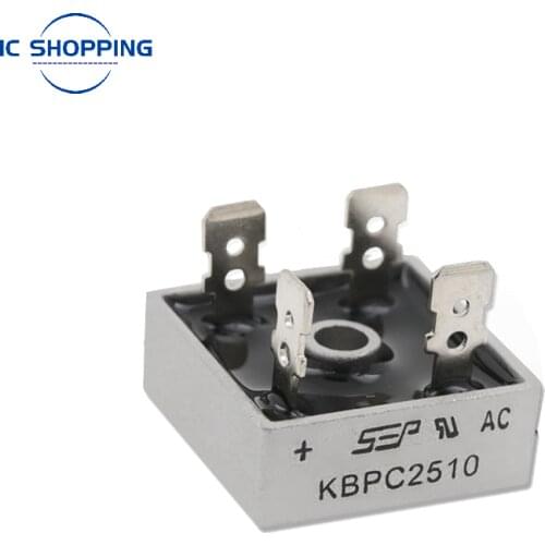 2PCSLOT KBPC2510 25A 1000V DIP Diode Bridge Rectifier Single-phase Rectifier Bridge Accessories for CNC Machinery