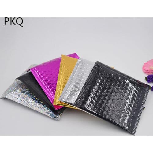 20PCS 15x13cm Aluminum Foil Bubble Mailers Padded Envelopes Small Self Seal Mailing Bag Envelope Shipping Envelopes