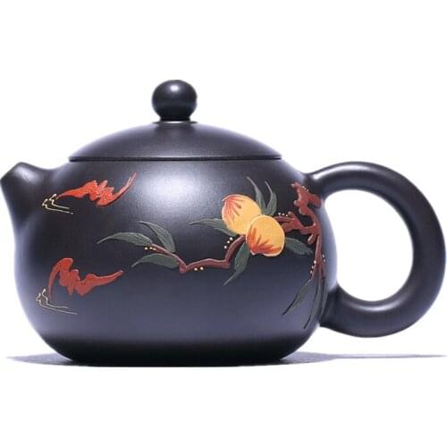 200ML Xishi Yixing Teapot Handmade Purple Clay Kettle Send Gift Box Suit Tie Guan Yin Black Tea
