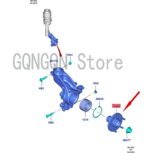 CAR front wheel axle head For dMo nd eoE sco rtF oc us Wheel support Front wheel bearing unit Bevel ball bearing assembly