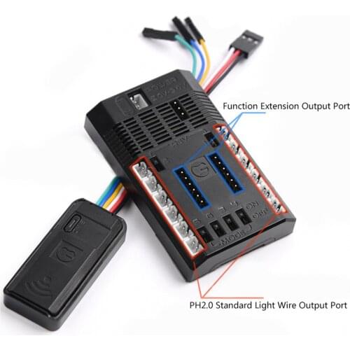 ​Wireless Linkage Lighting Group 4 Channels DIP Version for 1/10 TRX4 Defender Blazer G500 SCX10 RC Car Accessories