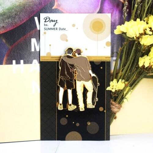 BJYX Limit Anime The Untamed Wang Yibo Xiao Zhan Metal Badge Button Brooch Pins Collection Medal Souvenir Toy Gift Cosplay