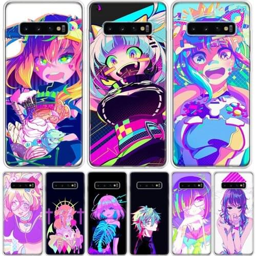 Doodling Girl Anime Phone Case For Samsung Galaxy S10 S21 S20 FE Ultra Note 10 9 8 S9 S8 S7 Plus Lite Pro + J4 J6 Coque Capa