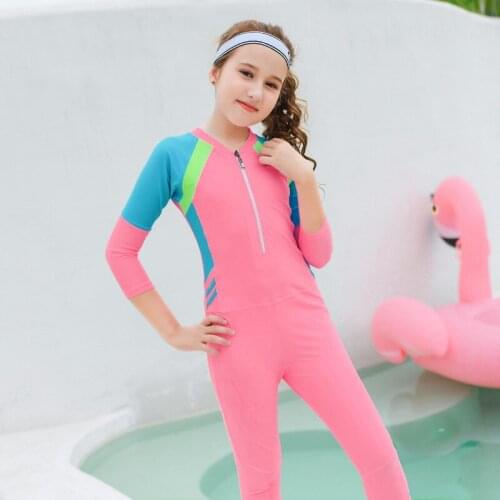 Childrens Swimwear For Girls 2020 Kids Clothes Bathing Suits Swimsuit Against Waste Their Long Sleeve Pants Children Girl Child