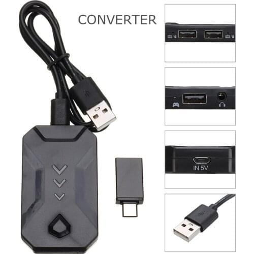 For Switch/PS3/PS4/XBOXONE 1pc High Quality Keyboard and Mouse Adapter Game Console Converter With Type-C Connector Pohiks