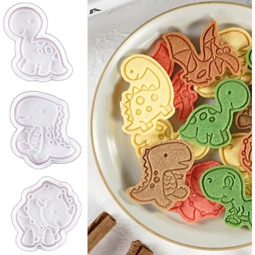 Dinosaur Cookie Cutter Mold for Baking Dinosaur Molds Fondant Cakes Cutters for Gingerbread Dino Forms for Cookies Cake Tools
