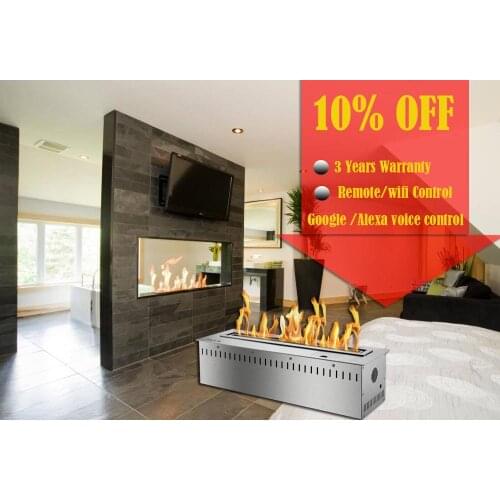 Inno living 24 inch luxury liquid ethanol remote fireplace bio fuel burner free shipping