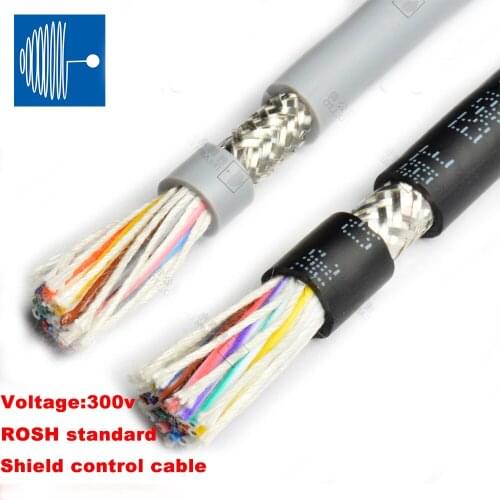 TRIUMPHCABLE UL2464 26AWG 1M 2/3/4/5/6/8/10/12core PVC jacket multi-core shielded cable anti-interference control signal wire