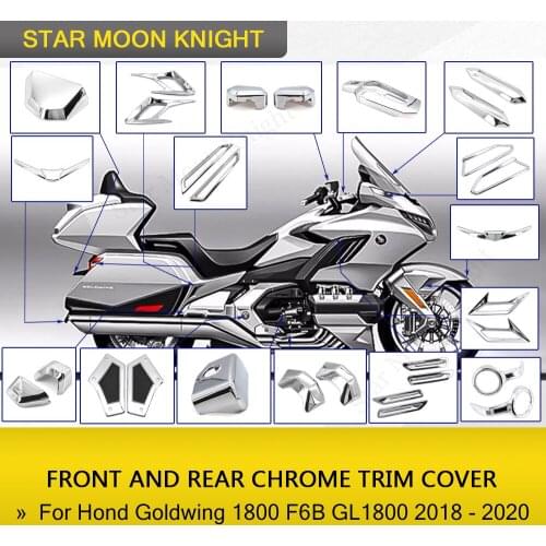 Quality Motorcycle front and rear chrome trim Cover for Honda Goldwing 1800 F6B GL1800 2018 2019 2020 motorcycle accessories