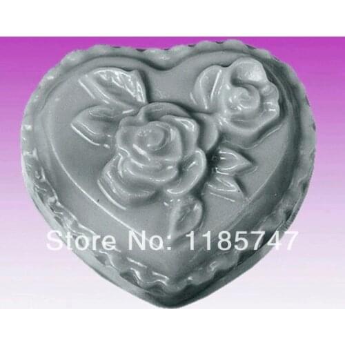 Beautiful Heart DIY Silicone Soap Mold 3D Silicone Molds for Soap Making