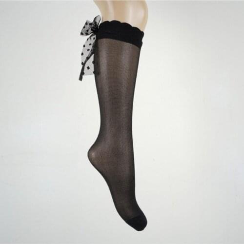 Lasiy Accessorized Thin Lower Socks Poliamid Black Single