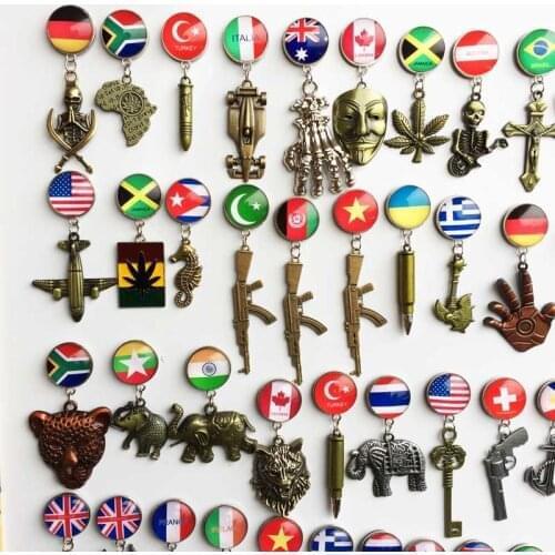 National Flags Fridge Magnets Tourist Souvenirs Crafts gifts Refrigerator Magnets Decoration Articles Handicraft