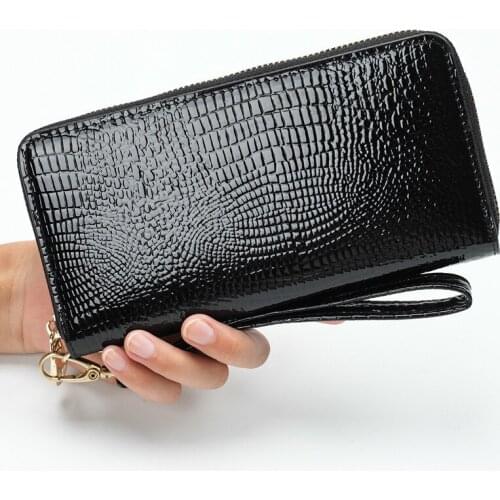 Fashion PU Leather Womens Purse Red Wallet Female Long Design Clutch Lusury Handbags Women Bags Designer Ladys Purses