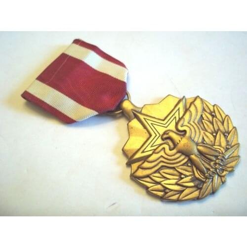 Cheap custom medals and ribbons high quality united states military medal ribbons low price custom medals no minimum FH810322