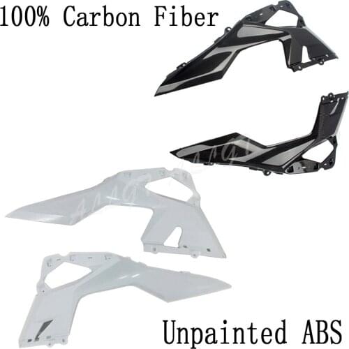Unpainted ABS Plastic/100% Carbon Left & Right Side Lower Mid Fairing For Kawasaki Ninja 400 2018 2019