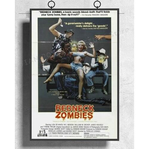NJ361 REDNECK ZOMBIES Movie Horror Comedy Troma Films vhs Rare Wall Sticker Silk Poster Art Home Decoration