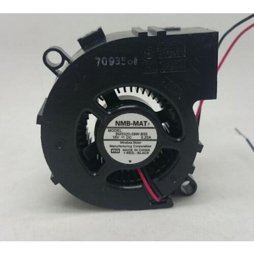 NMB 5020 18V BM5020-09W-B50 0.20A 2 wire projector turbine fan