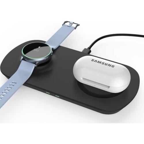 QI Wireless Charger For iPhone 12 11 Pro Samsung S20 Wireless Charging Dock Station For Samsung Watch Galaxy Buds Airpods 2/pro