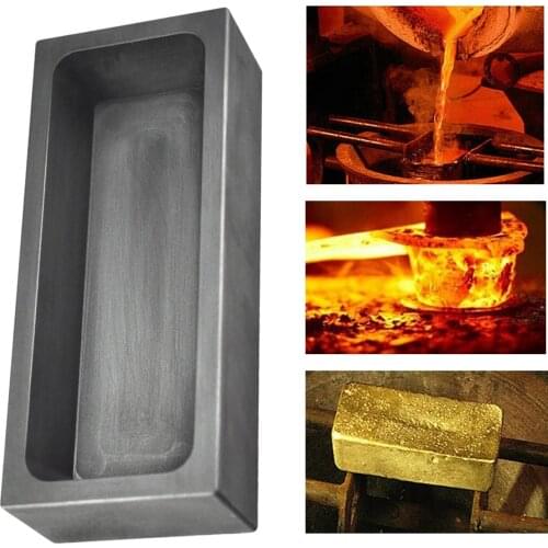 Professinal Graphite Ingot Mold Bar Crucible Gold Silver Aluminum Metal