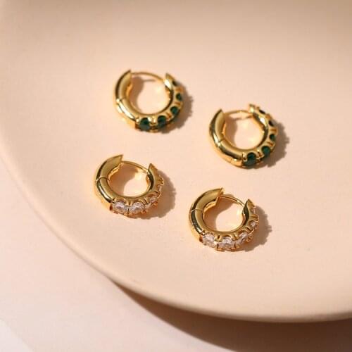 Luxury Jewelry for Women Simple Style Korean Fashion Round Gold Circle Aros For Charm Lady Gift Aesthetic Vintage Stud Earring