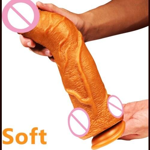 29*6cm Super Huge Dildo Realistic Silicone Fake Penis Sex Toys For Woman Masturbation Gode Enorme Dick Anal Butt Plug Godemichet