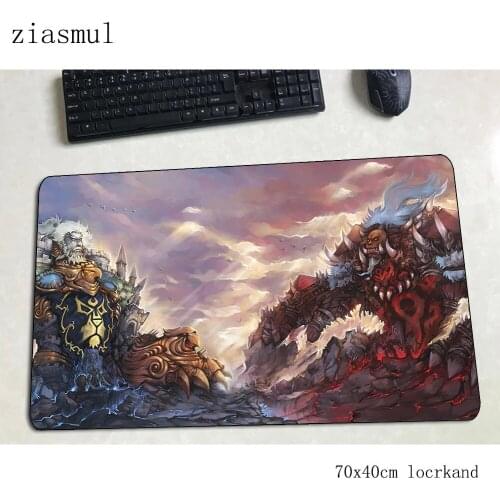 Wow mouse pad gamer 700x400x3mm gaming mousepad locrkand notbook desk mat hot sales padmouse games pc gamer mats gamepad