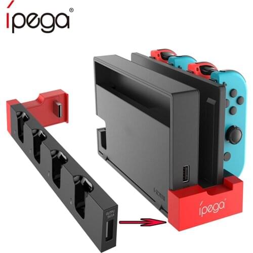 Portable Game Controller Charger Charging Dock Stand Station Holder For Nintendo Switch Joy-Con Game Console With Led Indicator
