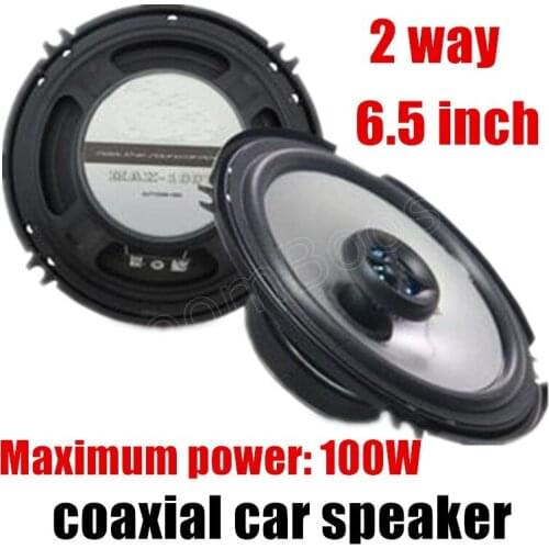 1 pair High quality car coaxial speaker motorcycle audio amplifier 6.5 inch 2 way 2x100W car stereo speaker audio speaker blue