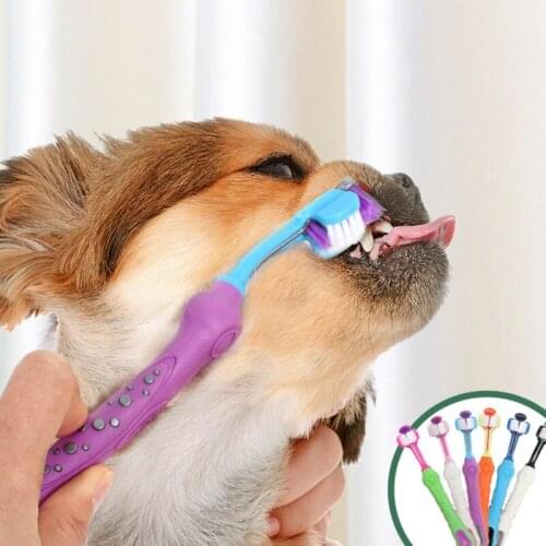 1Pcs Pet Cleaning Toothbrush Dog Cat Tooth Cleaner Efficient Removal of Stain Toothbrush Pet Cleaning Supplies