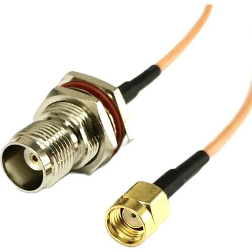 1PC wifi router extension cable RP- SMA Male Plug To TNC Female Bulkhead RG316 Pigtail 15CM 6"/30CM/50CM/100CM Adapter