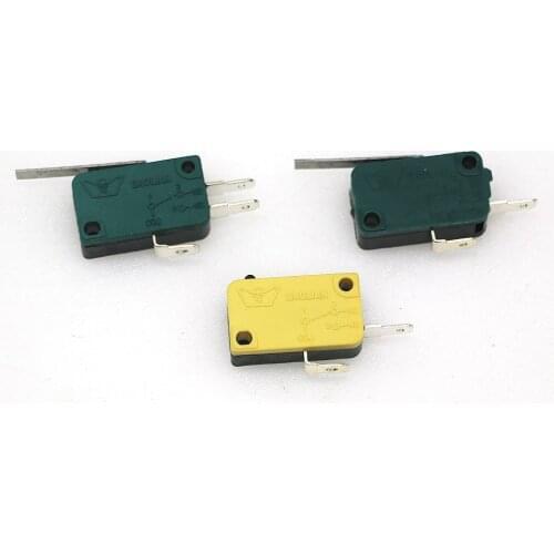 10 Pcs BaoLian Replacement 3A 5A 2 Terminals 3Pin Actuator Micro Switches Arcade Game Machine American Joystick Push Button