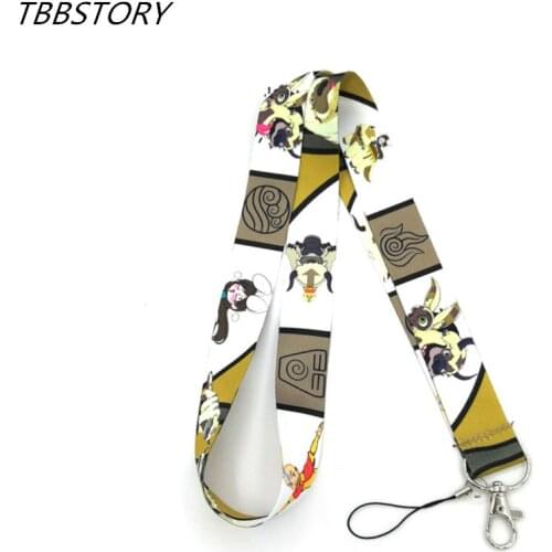 12Pcs Avatar Appa Lanyard For Keys USB ID Card Badge Holder Tags Neck Mobile Strap Phone Keychains Accessories