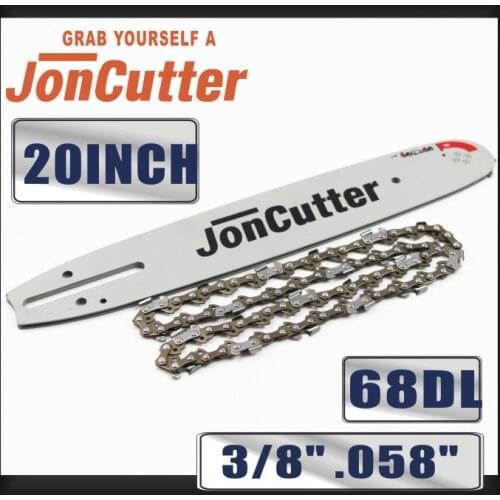 Farmertec Made 20 inch 3/8 .058 68DL Saw chain and Guide Bar Combo Compatible with JonCutter G5800 Chainsaw
