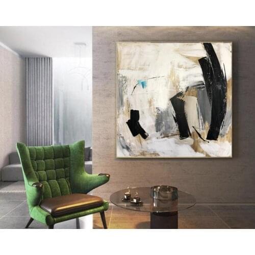 Abstract Wall Art Abstract Canvas Wall Art Large Modern Wall Art Large Wall Painting Oil Painting On Canvas Black And White Art