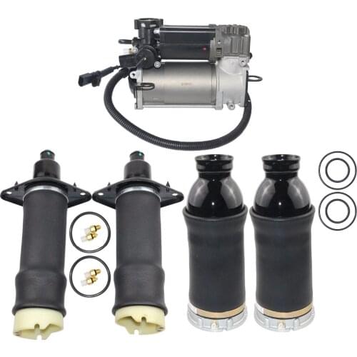 AP01 5PCS Rear +Front Air Suspension Spring Bag+Compressor For Audi A6 4B C5 Allroad Quattro 4Z7616051D 4Z7616007 4Z7616052A