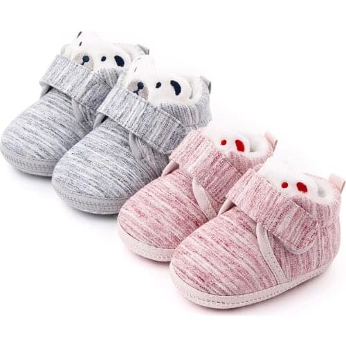 Cute Bear Newborn Baby Shoes First Walker Baby Boys Girls Shoes Cotton Casual Shoe Anti Slip Baby Sneaker