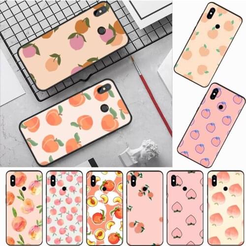 Pink fruit peach Phone Case For Xiaomi Redmi note 7 8 9 t k30 max3 9 s 10 pro lite