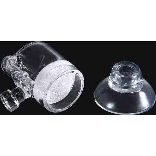 CO2 Flat Aquarium Fish Tank Pollen CO2 Diffuser Regulator Glass Ceramic and Suction Cup
