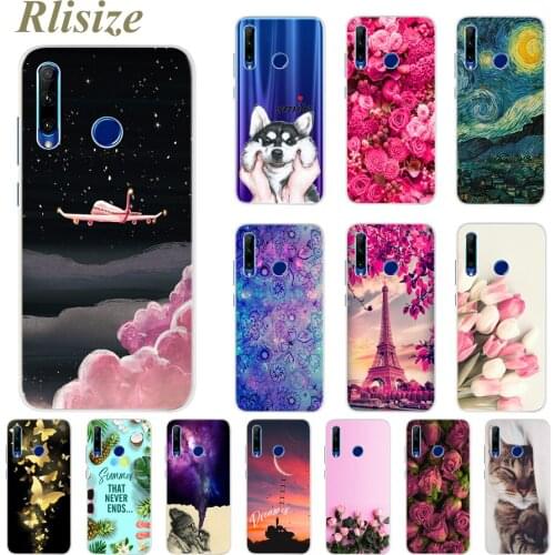 Colorful Flower Case For Huawei Honor 10i Case 6.21'' Bumper Phone Soft Silicone Cover For Huawei Honor 10i HRY-LX1T Case Fundas