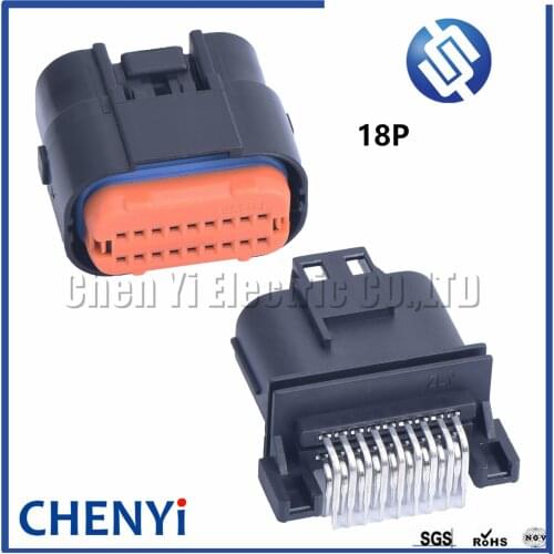 ECU 18 pin PCB curved pin waterproof Automotive Connector Ignition Harness plug FCI Replacement Parts MX23A18NF1 MX23A18NF1