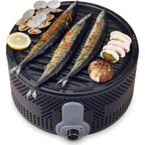 Charcoal Barbecue Grill Outdoor Pit Patio Backyard Home Meat Cooker Smoker with Offset Smoker
