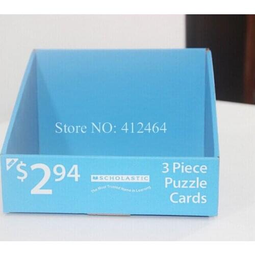 Custom Fancy Cardboard Paper Snacks Collection Counter Display Box For production ( DX-090)