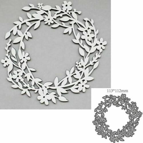 Wreath Metal Cutting Dies Stencils Scrapbooking Embossing Paper Craft Cardmaking