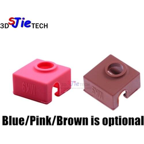 MK8 Silicone Socks Heater Block Cover Silicone Insulation For Replicator Anet a6 a8 Prusa i3 MK7/MK8/MK9 3D printer parts