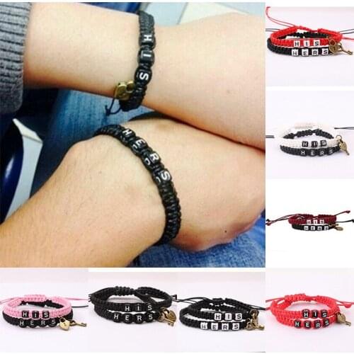 Fashion Couples Bracelet His and Hers Matching Lovers Girlfriend Boyfriend Jewelry Gift